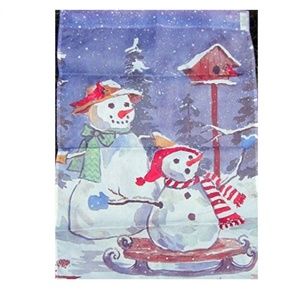 Toland Holiday Mini Flag Snowmen - 11x14.5 Inches